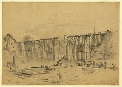 Rebuilding the RR bridge over the Rappahannock River LCCN2004661570