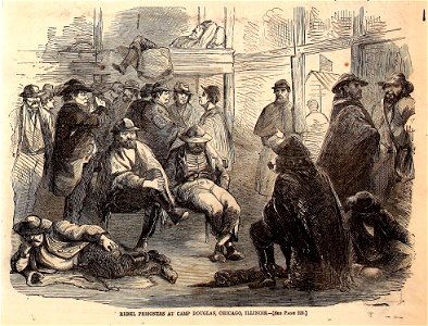 Rebel Prisoners at Camp Douglas, Chicago, Illinois