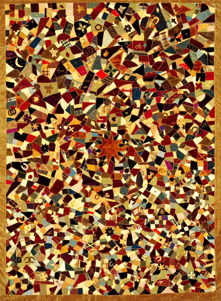 Rebecca King - Quilt (crazy patchwork) - Google Art Project