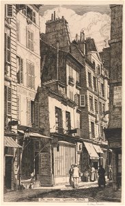 Raymond Ray Jones (British, 1886-1942) - La rue des Quatre Vents - 2008.185 - Cleveland Museum of Art