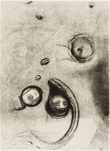 Redon - And that Eyes without Heads Were Floating Like Mollusks, plate 13 of 24, 1920.1769