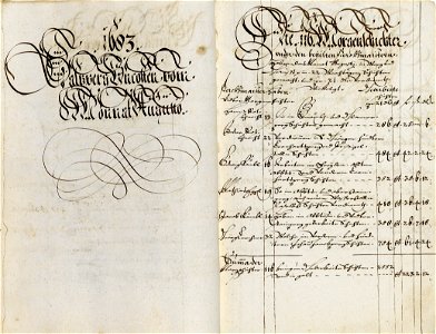 Rechnungsbuch Salzbergbau Dürrenberg 1683