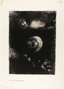 Redon - And All Manner of Frightful Creatures Arise, plate 8 of 10, 1920.1641