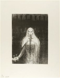 Redon - And He Had in His Right Hand Seven Stars; and Out of His Mouth Went a Sharp Two-Edged Sword, plate 1 of 12, 1920.1835