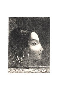 Redon - Dramatique et grandiose avec sa figure de prêtresse druidique, 0600317
