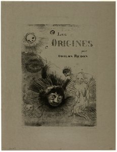 Redon - Cover-Frontispiece for Les Origines, 1920.1577