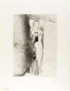 Redon - And the Angel Took the Censer, plate 4 of 12, 1920.1839