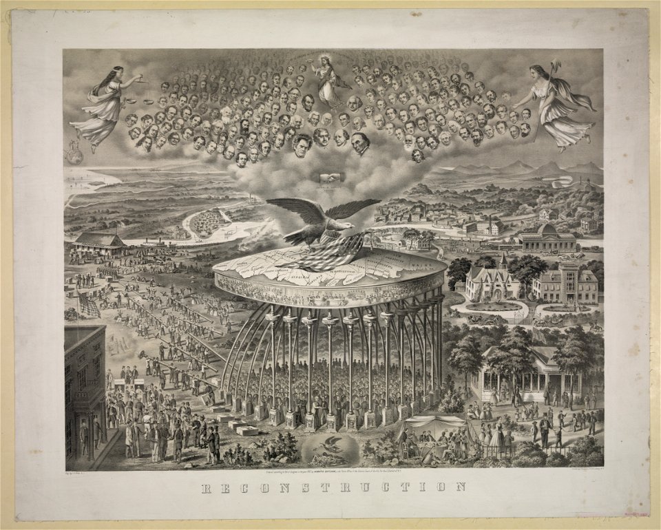 Reconstruction - eng. by J.L. Giles, N.Y. ; printed by F(rancis) Ratellier, 171 Broadway, N.Y. LCCN2004665356