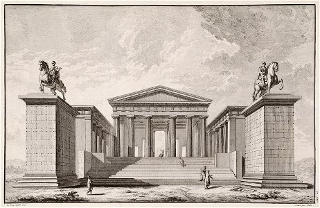 Reconstruction of the Propylaea of the Acropolis of Athens - Le Roy Julien David - 1770