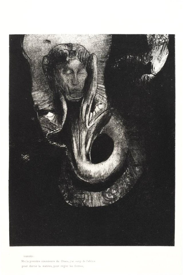 Redon - 'Oannès Moi, la première conscience du chaos, j'ai aurgi de l'abîme pour durcir la matière', 0485480