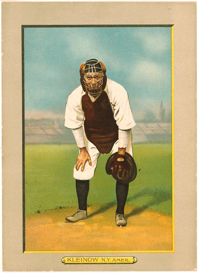 Red Kleinow, New York Highlanders, baseball card portrait LCCN2007685685