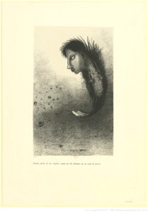 Redon - Ensuite parait un être singulier, ayant une tête d'homme sur un corps de poisson, btv1b6951050f