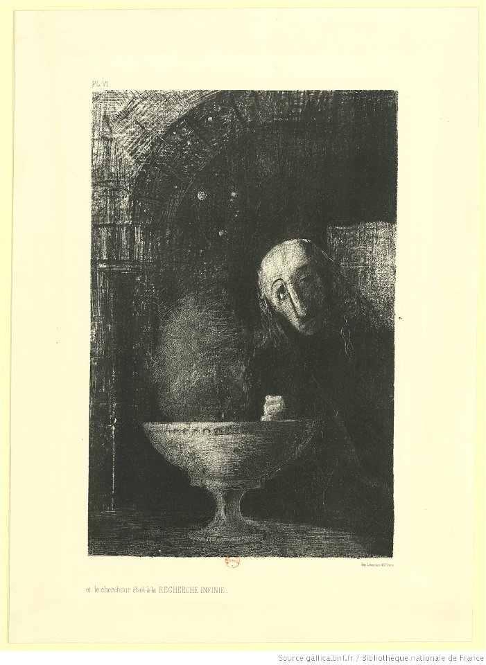 Redon - Et le chercheur était à la RECHERCHE INFINIE, btv1b69510276