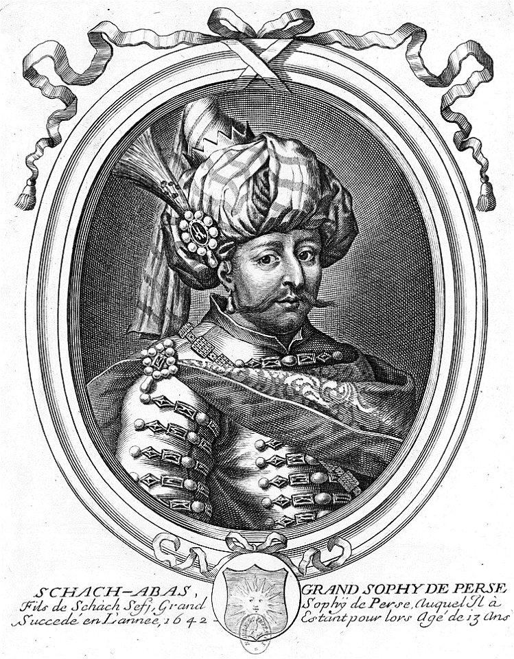 Recueil Portraits du schah de Perse Abbas II