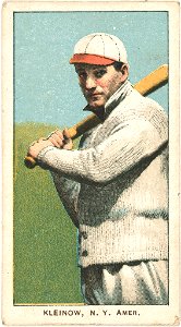 Red Kleinow, New York Highlanders, baseball card portrait LCCN2008676820