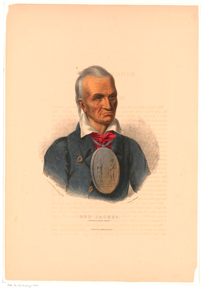 Red Jacket. Seneca war chief - on stone by Corbould from a painting by C.B. King ; printed by C. Hullmandel. LCCN2003670111