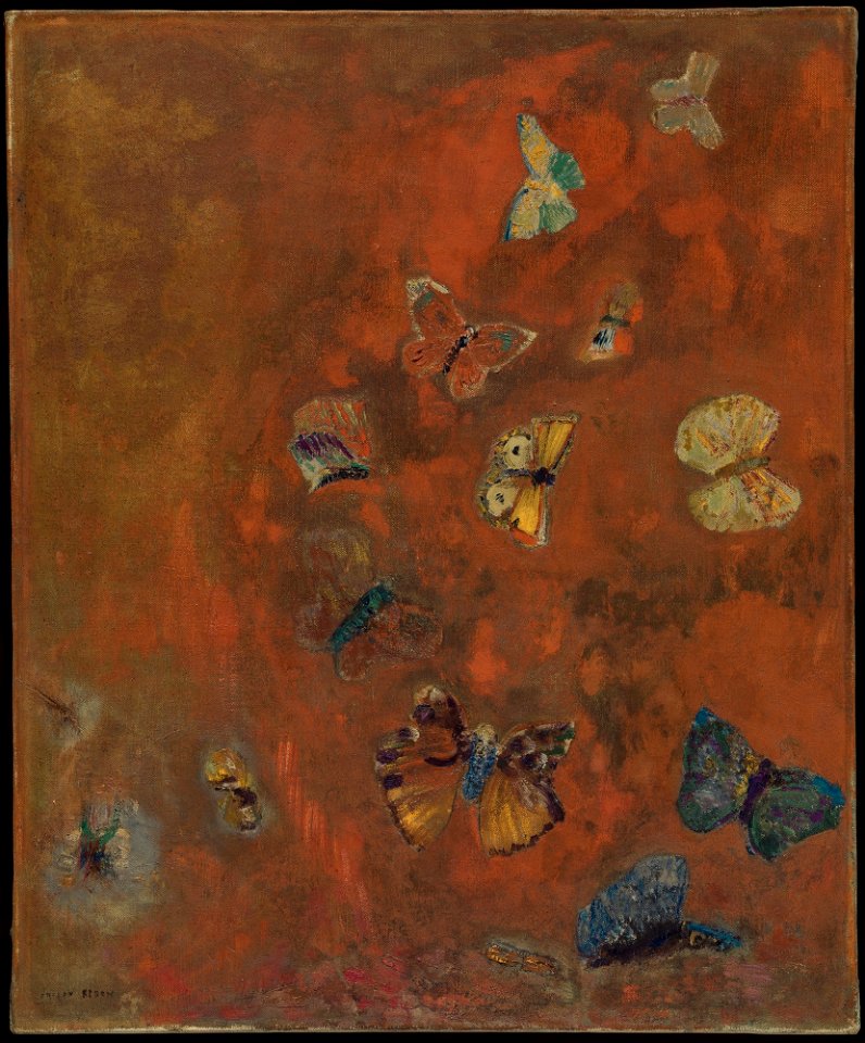 Redon - Evocation of Butterflies, ca. between 1910 and 1912