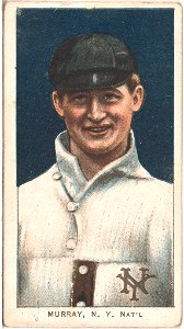Red Murray, New York Giants, baseball card portrait LCCN2008676504