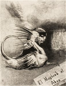 Redon - Frontispiece for El Moghreb al Aksa by Edmond Picard, 1920.1663