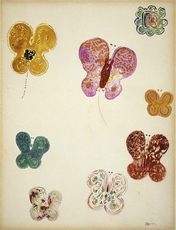Redon - Butterflies, 1910-1914