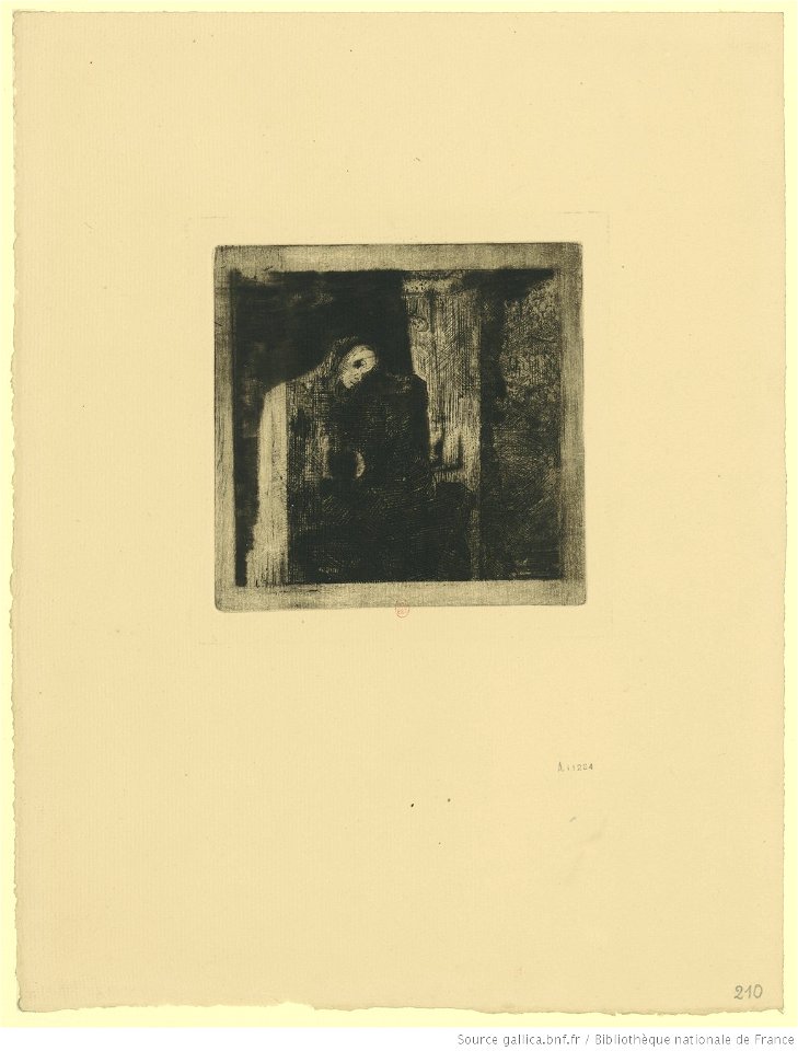 Redon - Intérieur de cathédrale (1er et unique état), btv1b6950971d