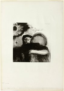 Redon - A Strange Juggler, plate 5 from Homage to Goya, 1920.1592