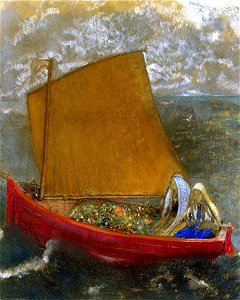 Redon - La Voile jaune (The Yellow Sail), about 1905