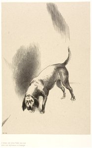Redon - He (The Narrator’s Dog) Kept His Eyes Fixed on Me With a Look So Strange, plate 3 of 6, 1920.1808