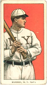 Red Murray, New York Giants, baseball card portrait LCCN2008676505