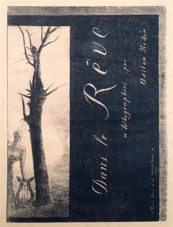 Redon - Dans le Rève, Couverture - Frontispice, 1949,0411.5007.1.+