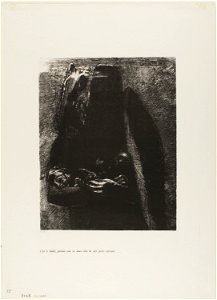 Redon - It is the Devil, Bearing Beneath his Two Wings the Seven Deadly Sins, plate 2 from The Temptation of Saint Anthony (1st series), 1920.1633