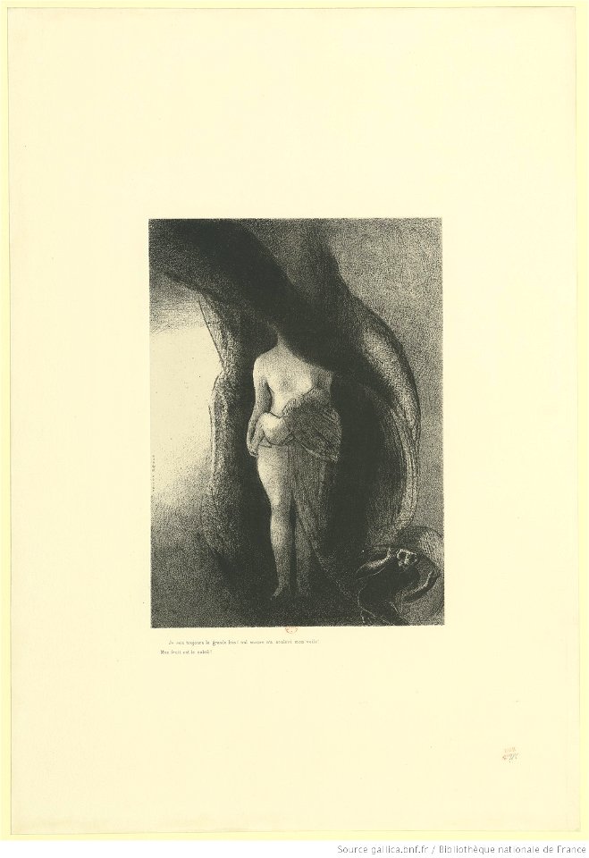 Redon - Je suis toujours la grande Isis ! Nul n'a encore soulevé mon voile ! Mon fruit est le soleil !, btv1b6951123w