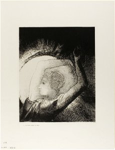 Redon - A Woman Clothed With the Sun, plate 6 of 12, 1920.1842