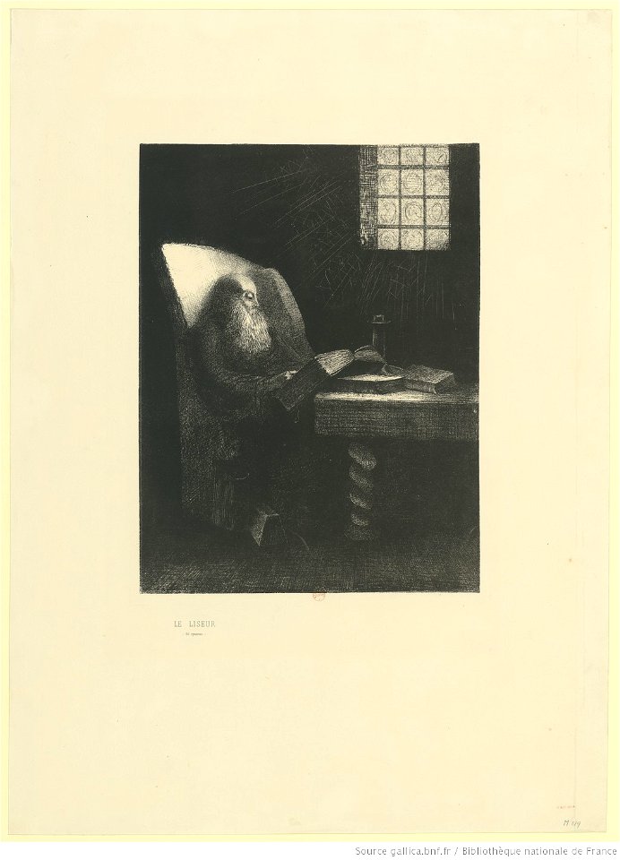 Redon - LE LISEUR, btv1b6951085n