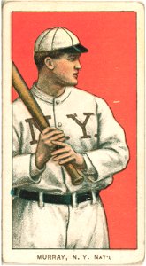 Red Murray, New York Giants, baseball card portrait LCCN2008676505