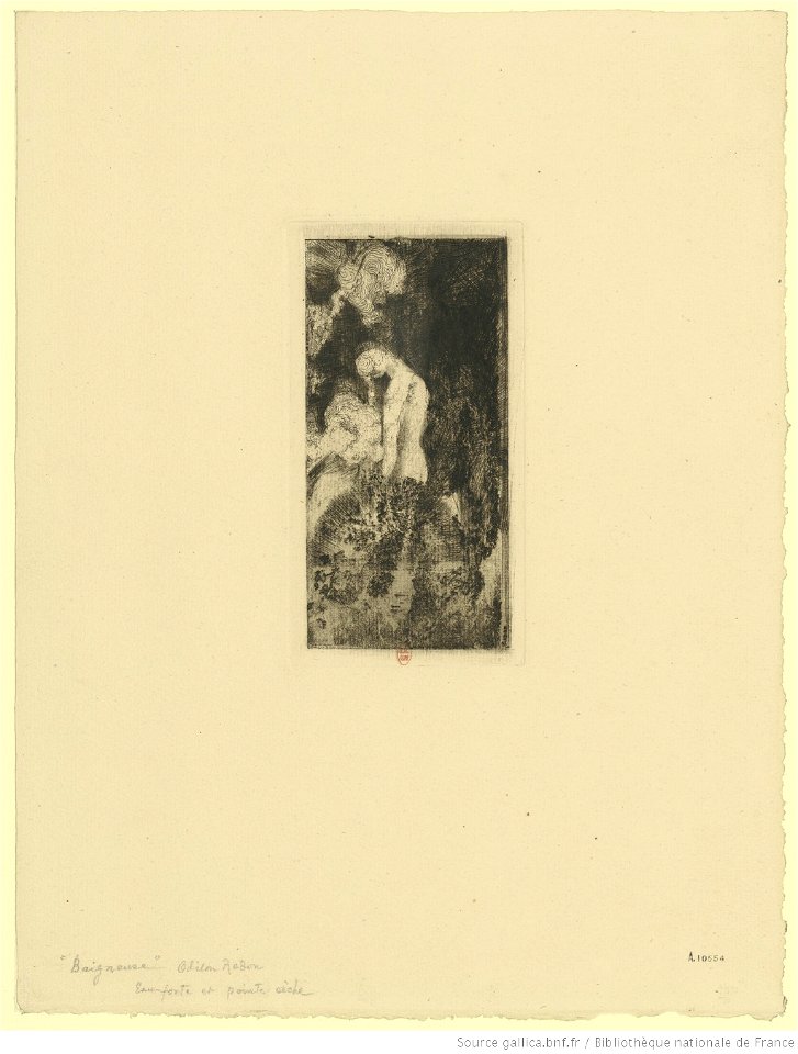 Redon - Baigneuse (ou Femme à l'oursin), btv1b69509700