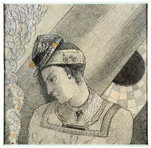 Redon - Buste de femme la tête penchée à gauche, Vers 1871
