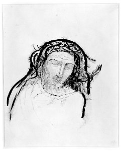 Redon - Den helige Antonius, bröstbild, NMH 1611983