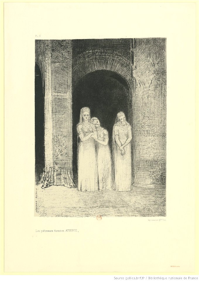 Redon - Les prétresses furent en ATTENTE, btv1b6951026s