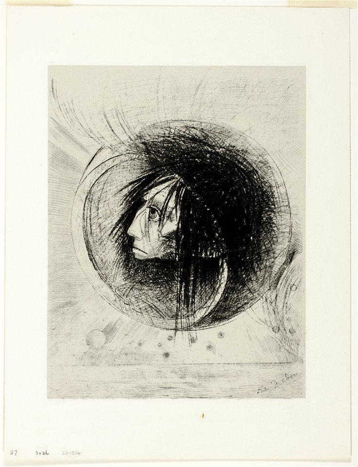 Redon - Blossoming, plate one from In Dreams, 1920.1556