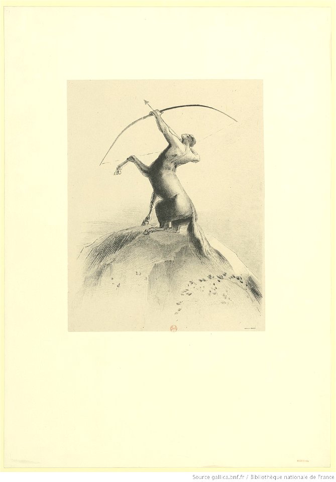 Redon - Centaure visant les nues, btv1b6951105z