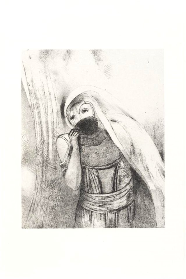 Redon - Elle tire de sa poitrine une éponge toute noire la coure de baisers, 0511671