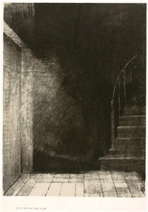 Redon - It Was a Hand, Seemingly as Much of Flesh and Blood as My Own, plate 4 of 6, 1920.1810