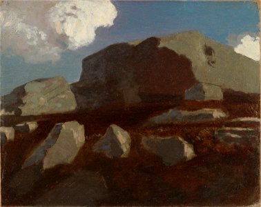 Redon - Landscape with Rocks, near Royan c. 1875