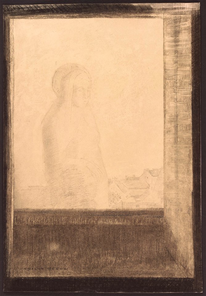 Redon - Apparition in the Window (c. 1892)