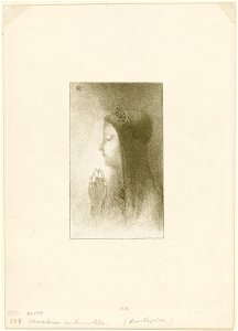 Redon - Frontispiece for Chevaleries sentimentales by Ferdinand Hérold, 1920.1713
