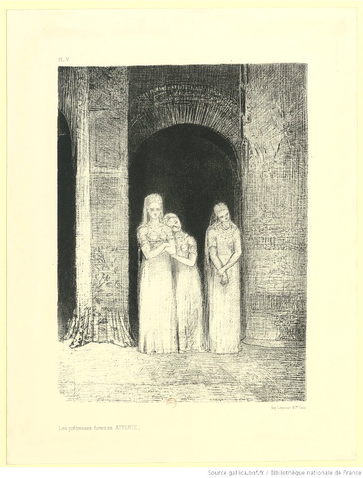 Redon - Les prétresses furent en ATTENTE, btv1b6951025c