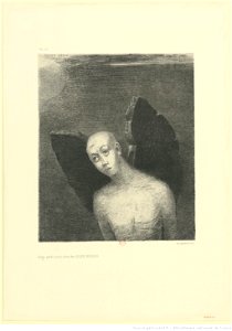 Redon - L'ange perdu ouvrit alors des AILES NOIRES, btv1b6951021q