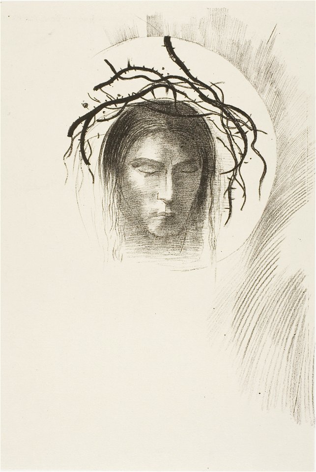 Redon - Day Appears at Last,…and in the Very Disk of the Sun Shines the Face of Jesus Christ, plate 24 of 24, 1920.1795