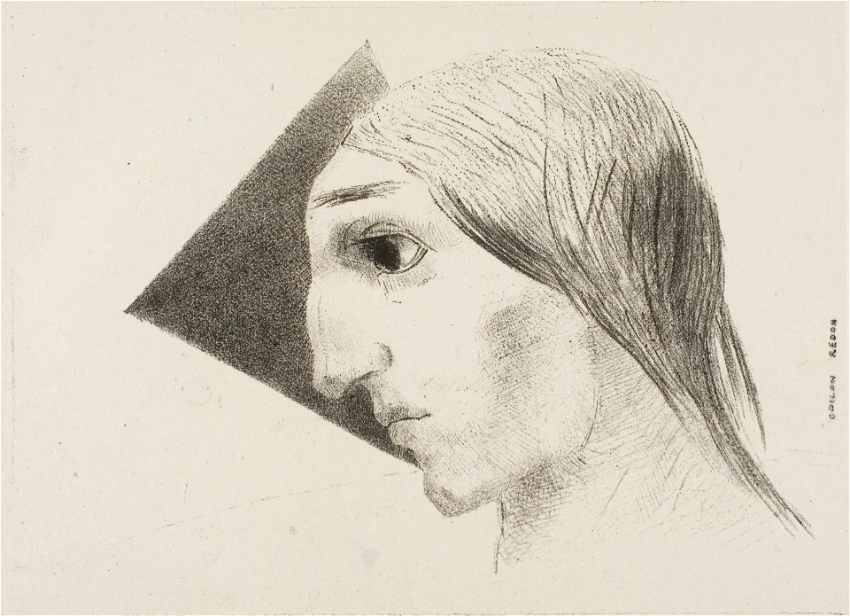 Redon - Madness, plate six from To Edgar Poe, 1920.1576